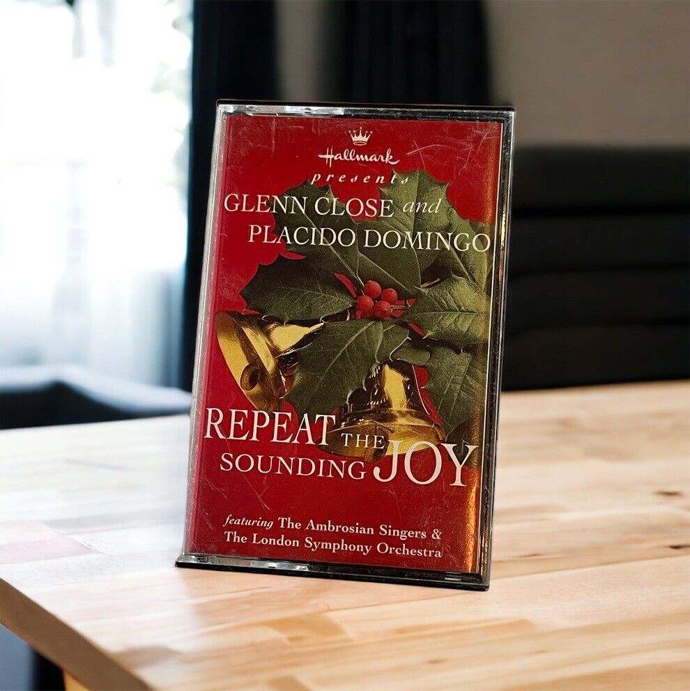 GLENN CLOSE AND PLACIDO DOMINGO Repeat The Sounding Joy Cassette Tape