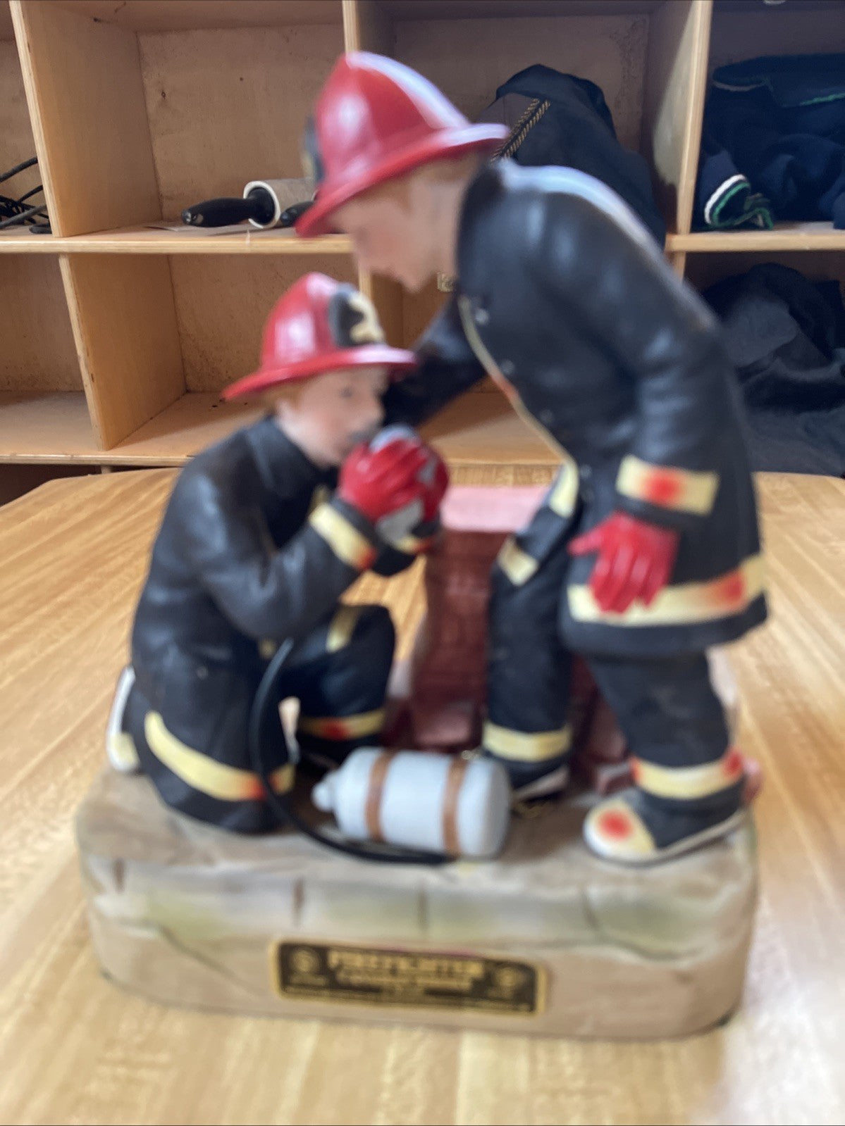 Vintage Firefighter Canadian Whiskey Decanter 1982