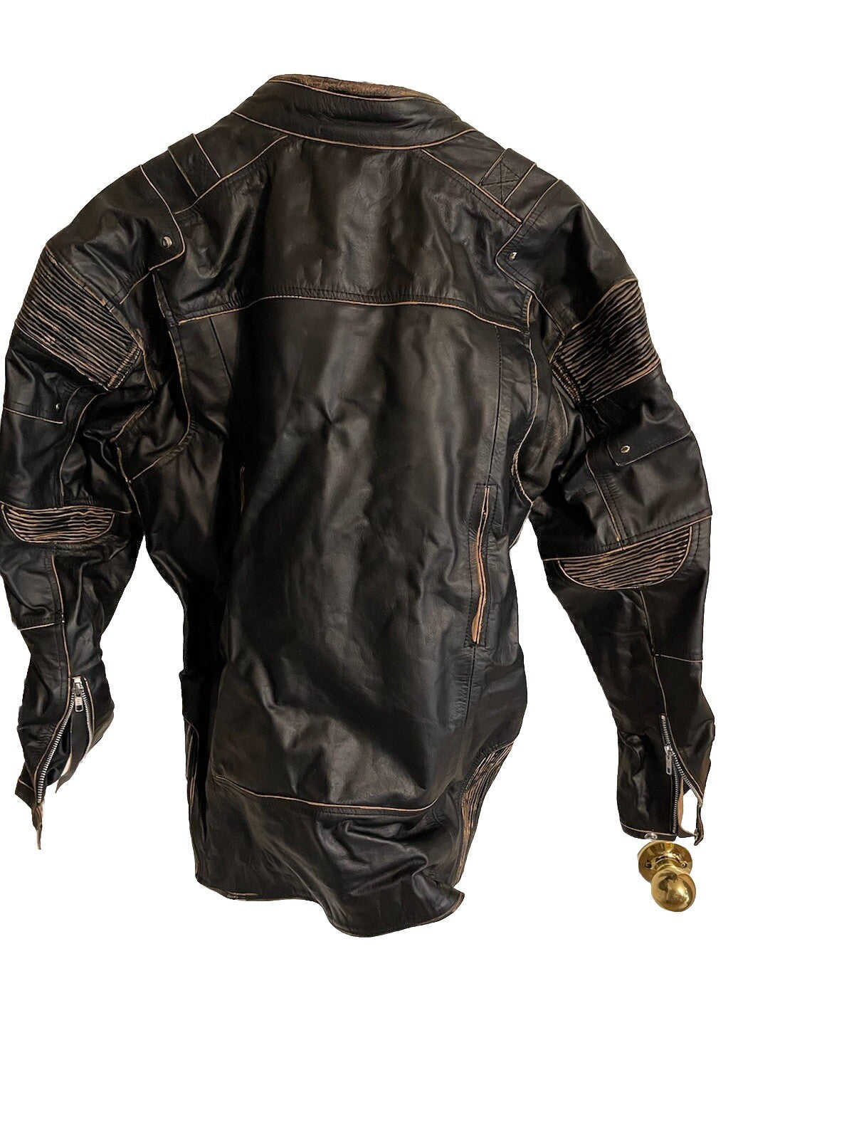 James Leather Biker Jacket XL NWT