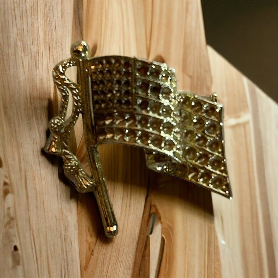 Bling US Flag Pinback