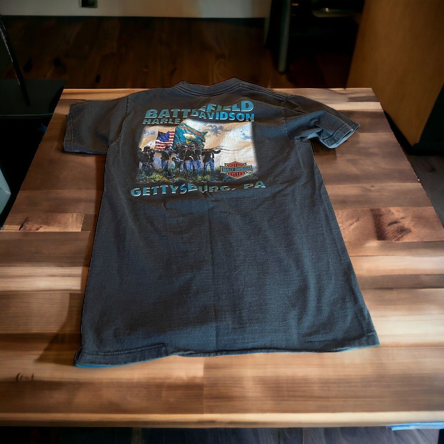 Vintage 2002 Battlefield Harley Davidson T Shirt Medium