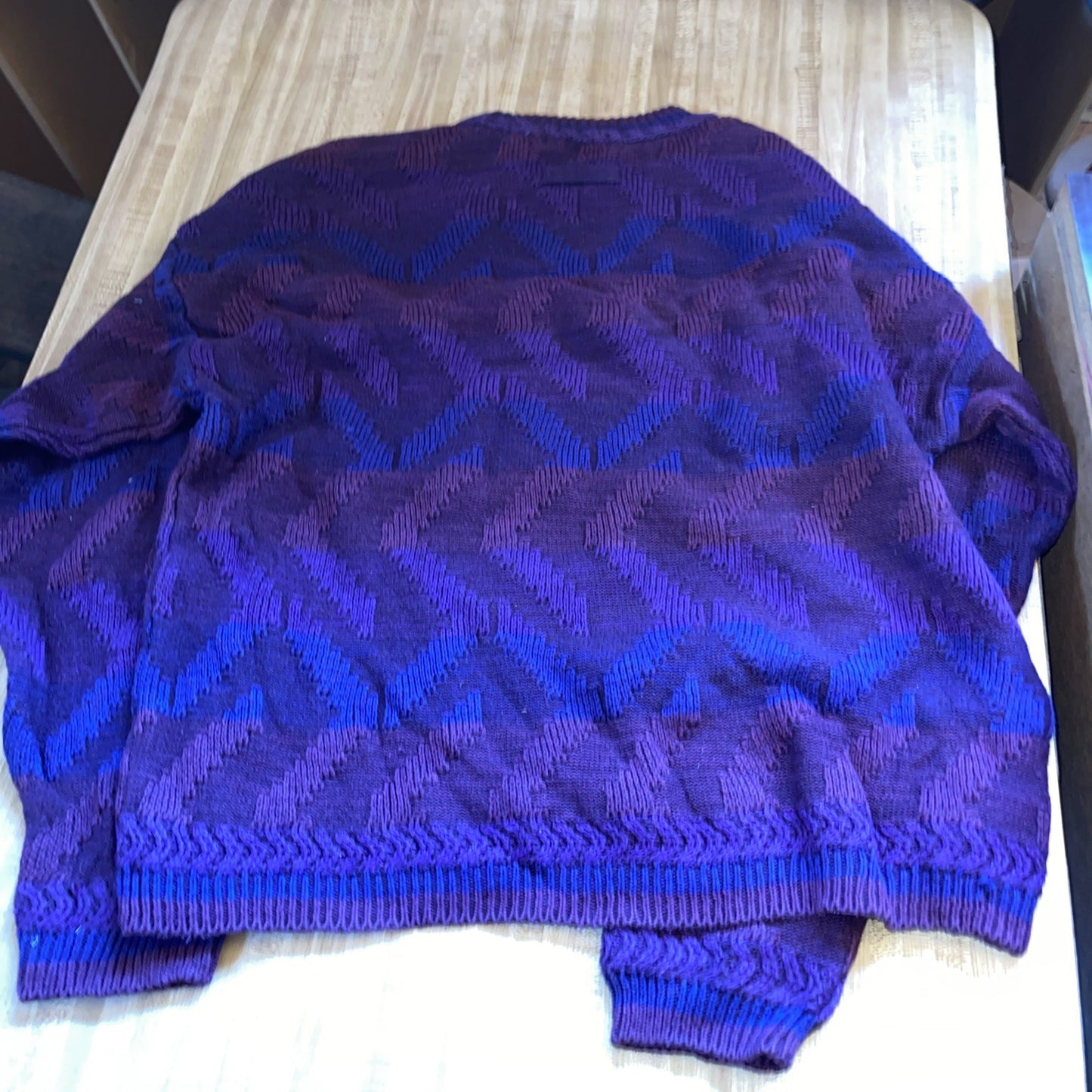 Vintage Basix Sweater XL Thick Chunky Coogi Style