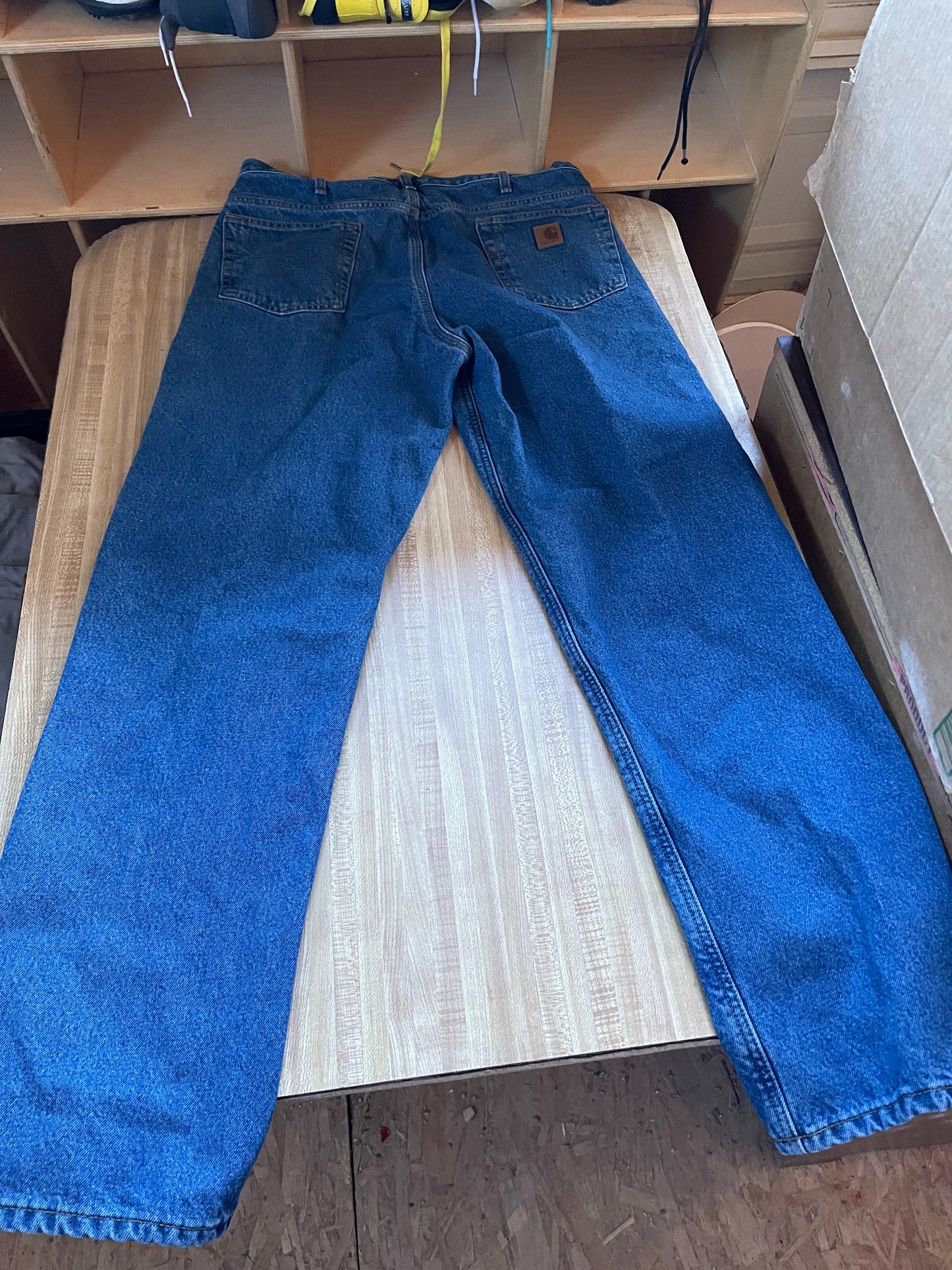 Flannel lined carhartt jeans 36x34