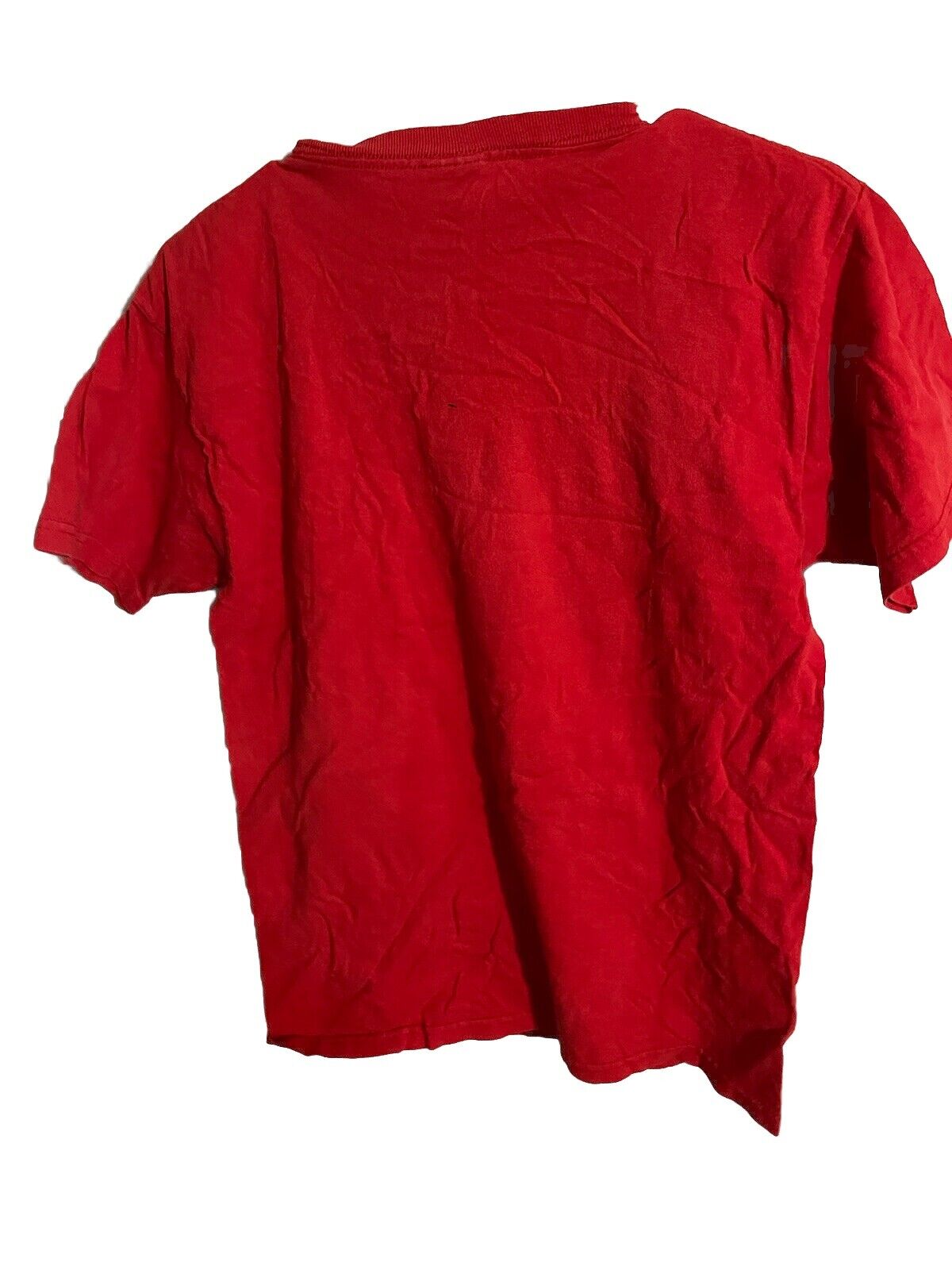 Red plain back view of A Christmas Story movie shirt from 1118 Emporium