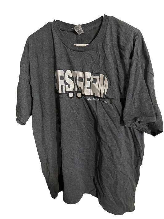 1118 Emporium Airstream t shirt 2XL in dark gray with white graphic logo front