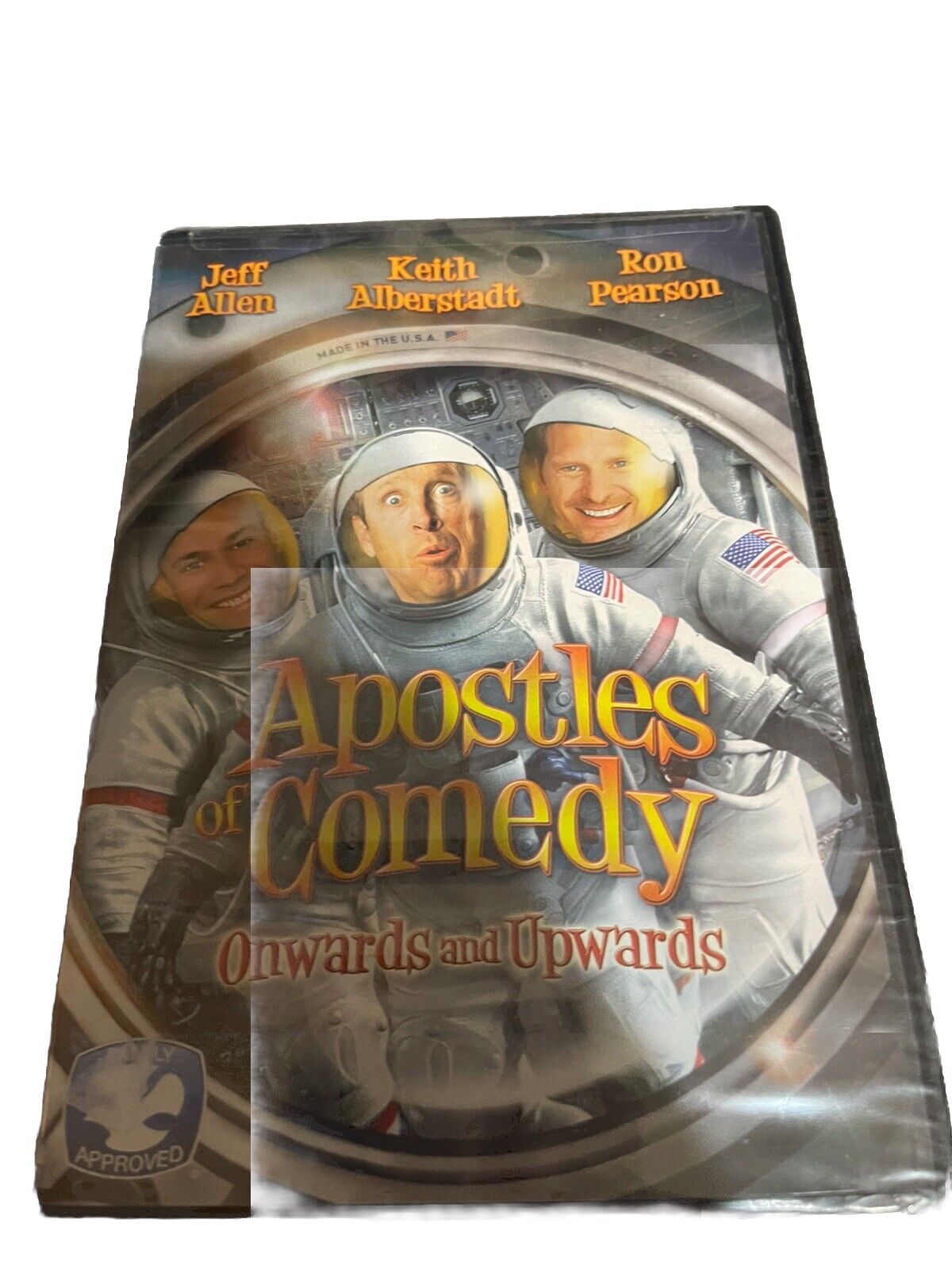 Apostles of Comedy DVD new featuring Jeff Allen Keith Alberstadt and Ron Pearson in astronaut suits
