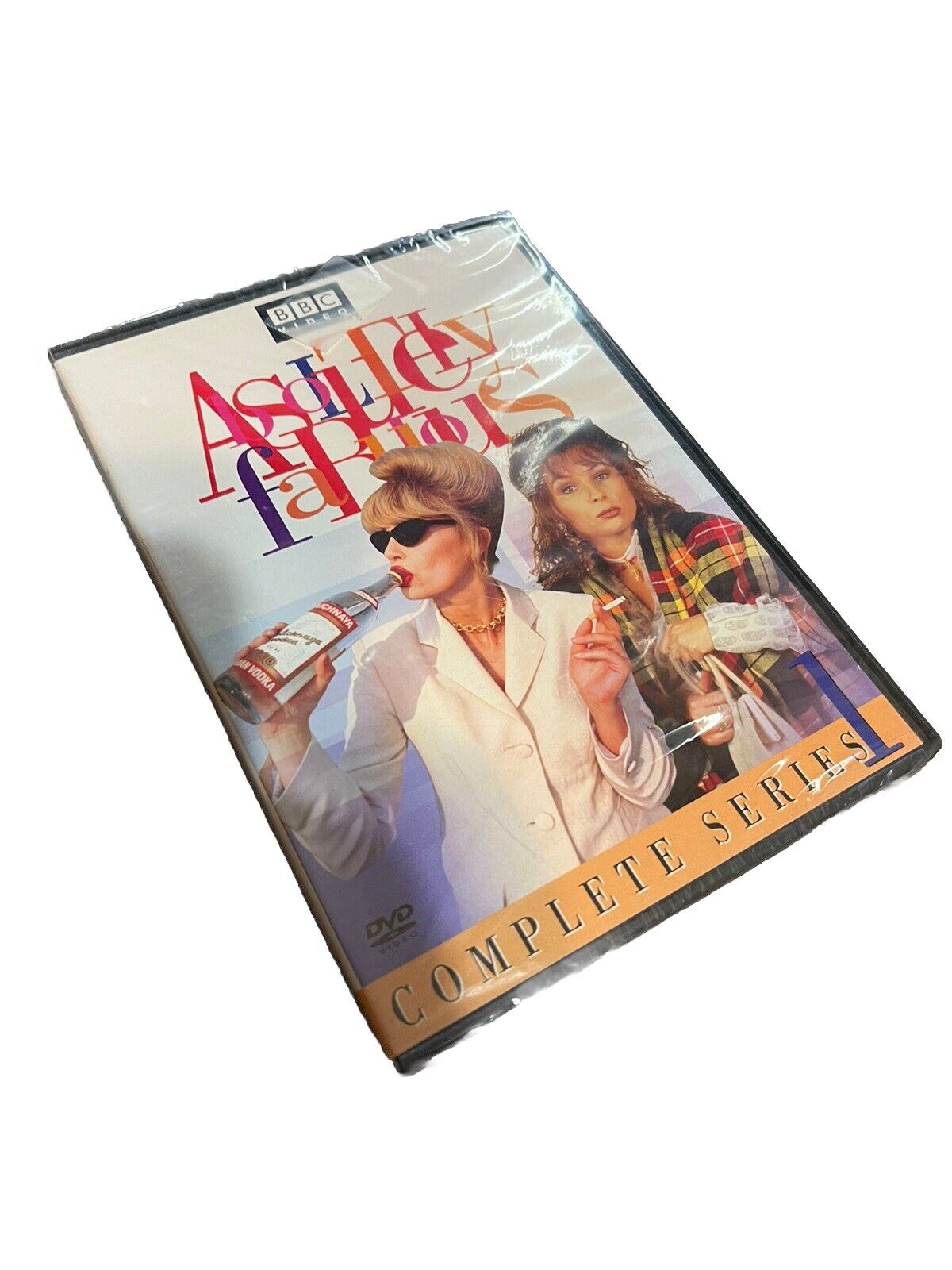 Absolutely Fabulous first season DVD complete series with cover featuring main characters holding drinks