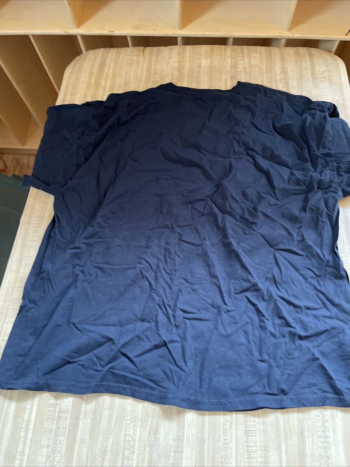 Black 3XL grandpa shirt laid flat showing soft fabric and roomy fit