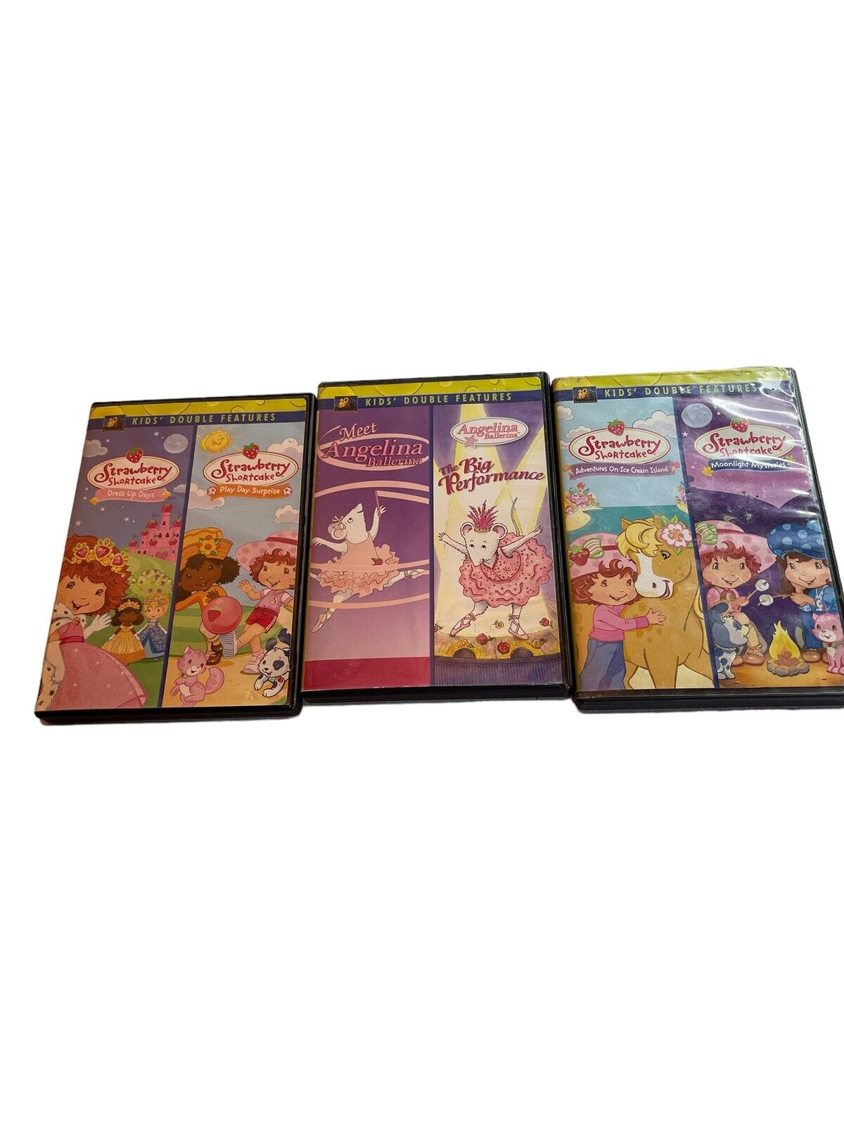 Kids double feature DVD set featuring Strawberry Shortcake and other animated children's movies by 1118 Emporium