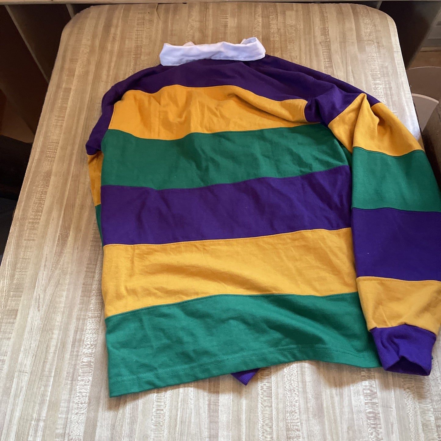 Crescent Colors Color Block Rugby Polo Small