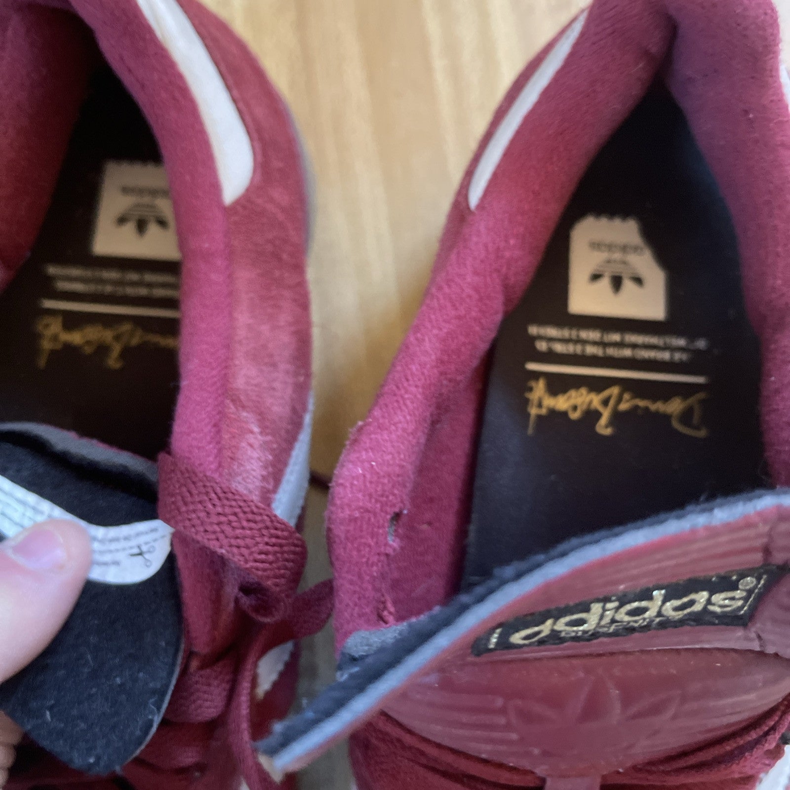 Adidas Busenitz Collegiate Burgundy Gum Size 8