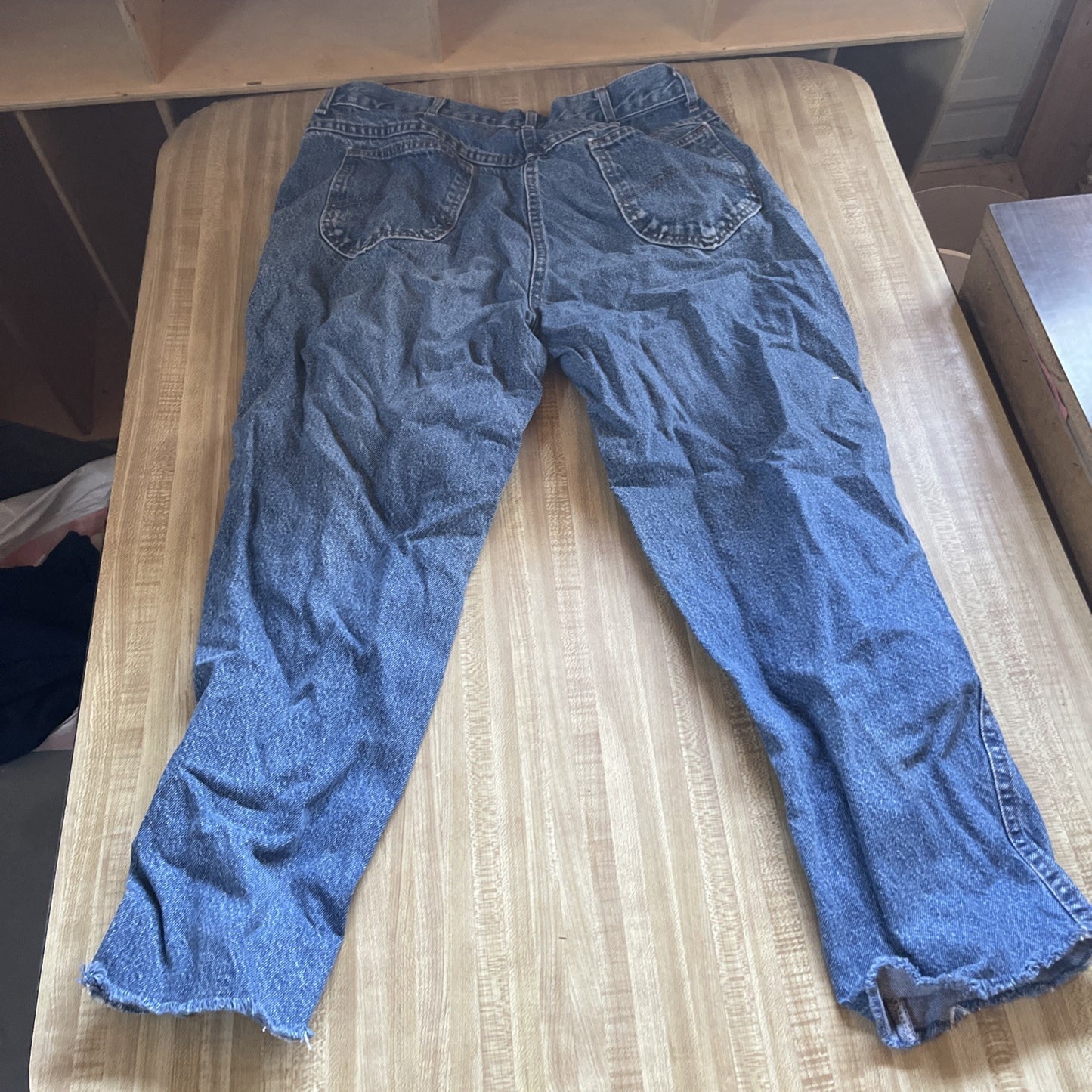 Vintage Chic Mom Jeans 18W Fray Ankle