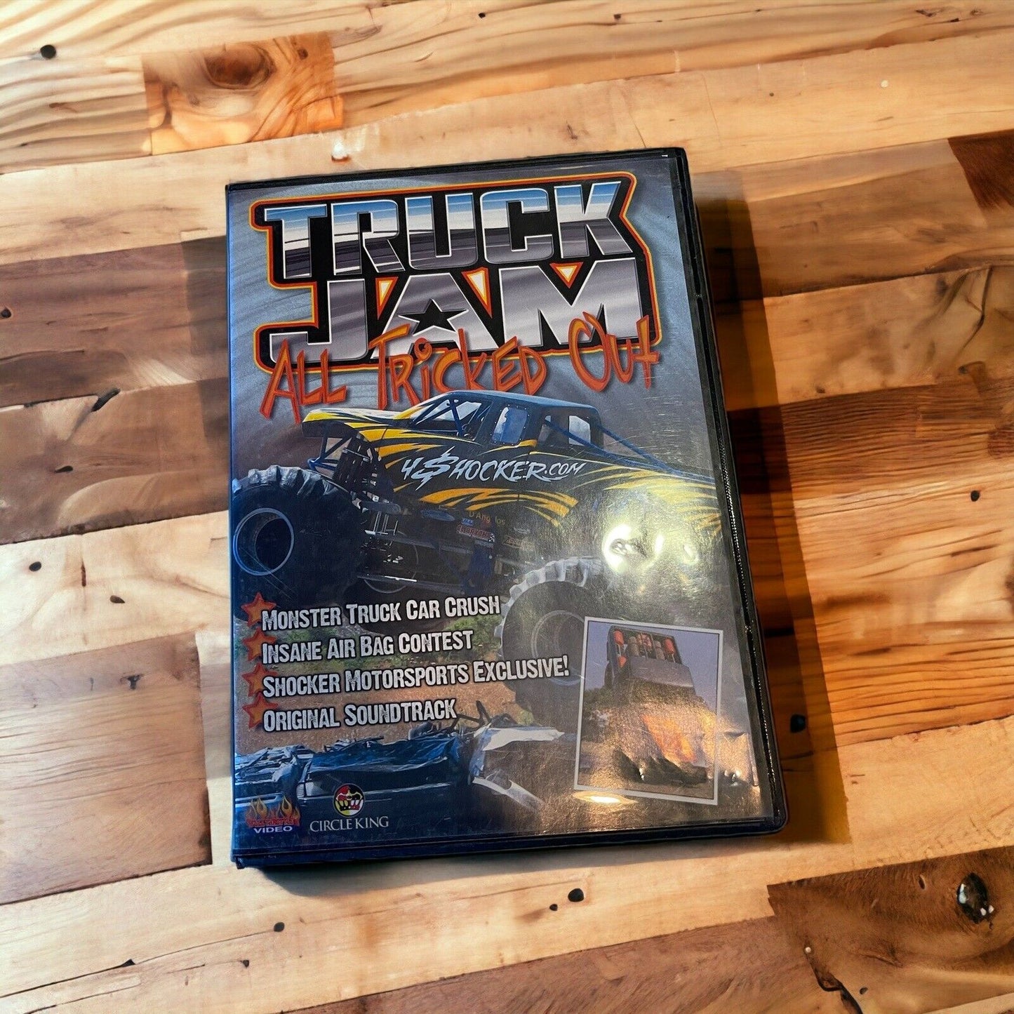 Truck Jam All Tricked Out DVD featuring monster truck car crush and air bag contest from monster truck dvd collection