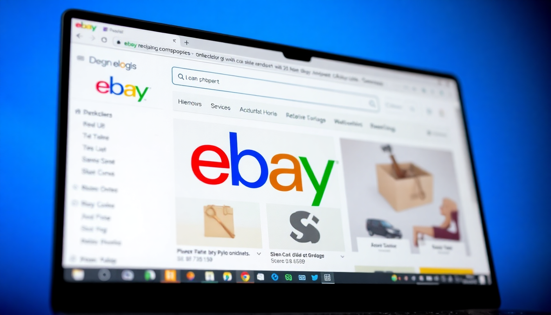An online shopping interface displaying eBay website