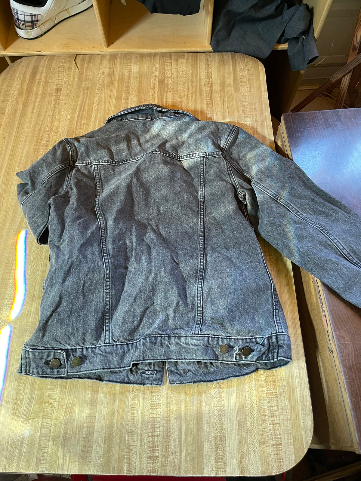 The drop denim jacket medium NWT