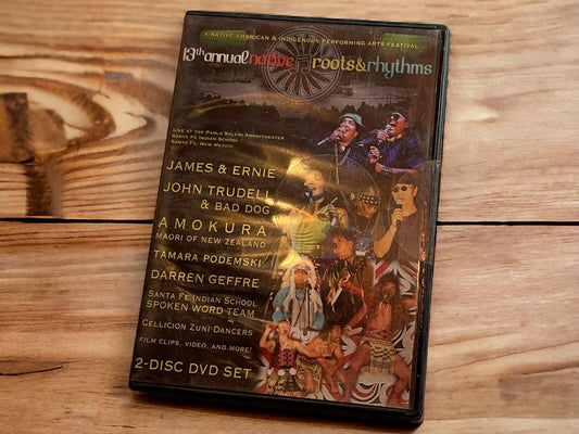 13th Annual Roots and Rhythms 2 disc DVD set featuring Native American and Indigenous performers