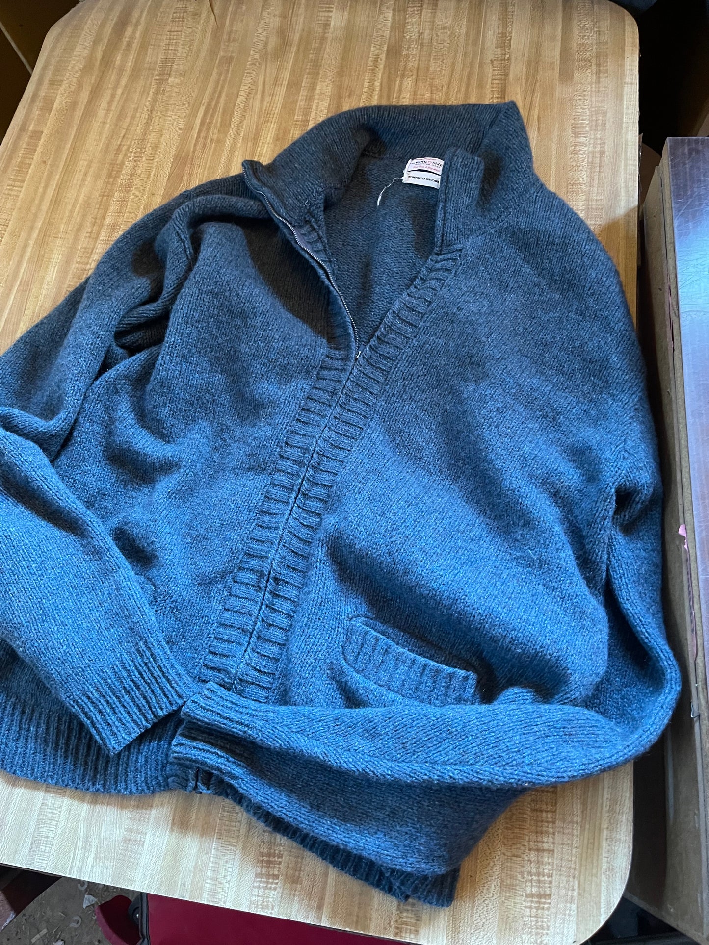 Vintage King Size Co full zip cardigan large