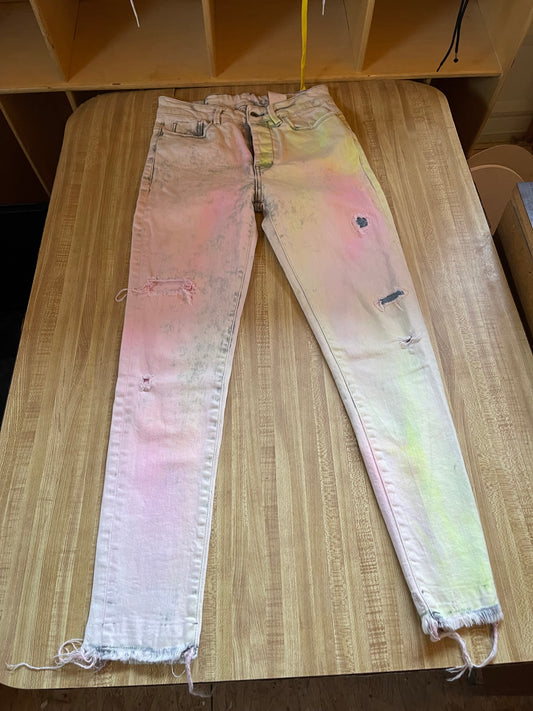 Candiani Griffin Lounge distressed jeans small