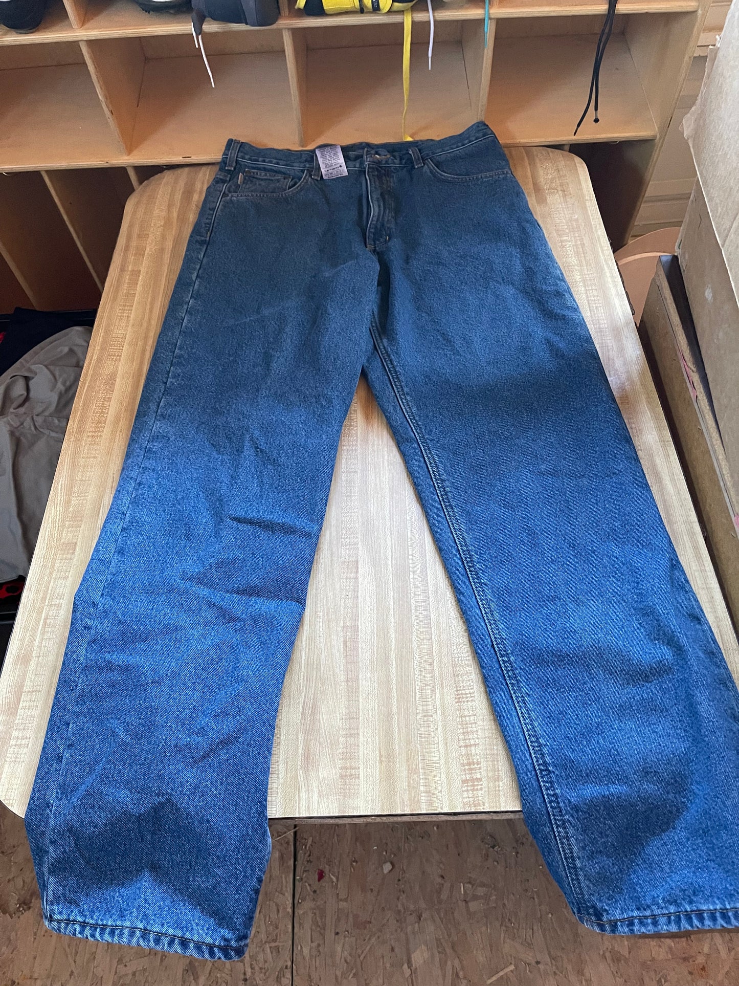 Flannel lined carhartt jeans 36x34