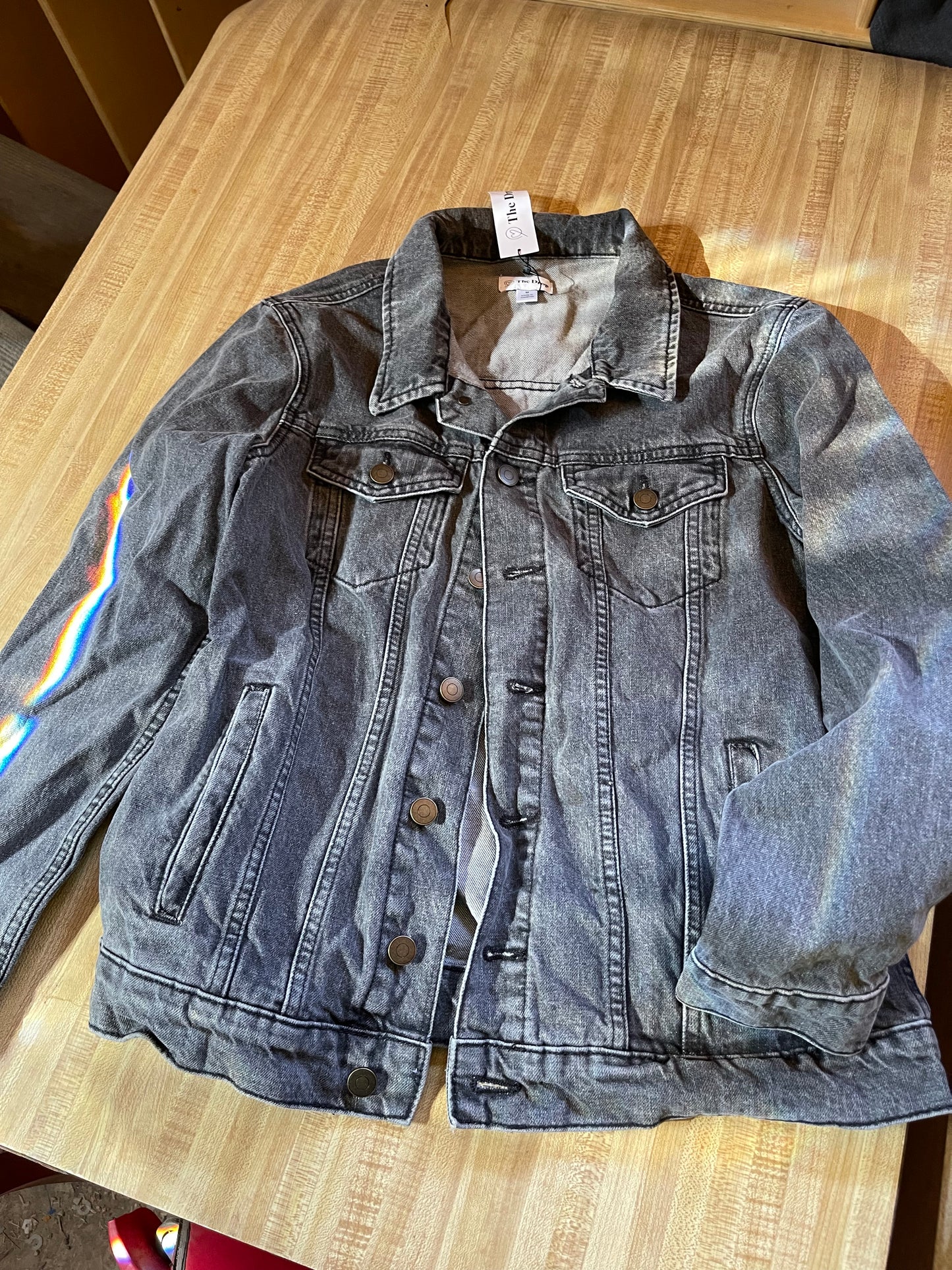 The drop denim jacket medium NWT