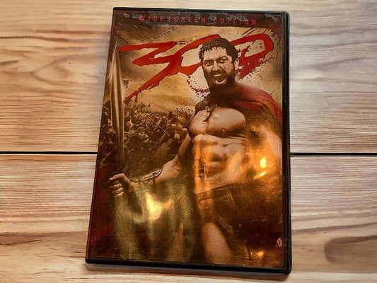 300 DVD 2007 widescreen edition with Spartan warrior on cover from 1118 Emporium