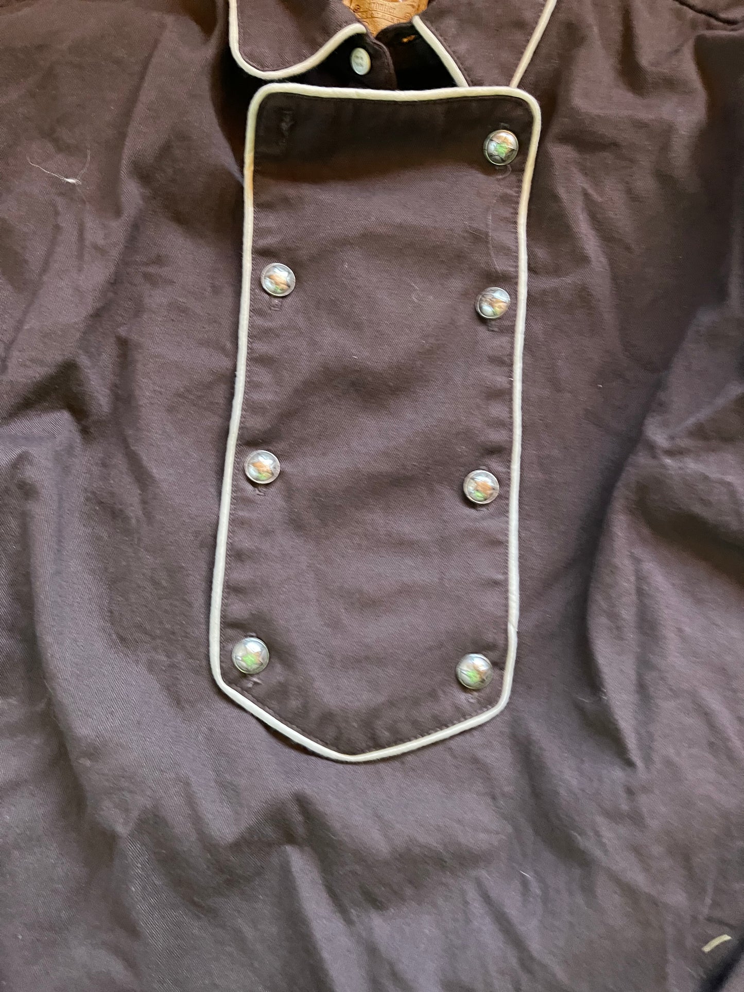 Vintage wah maker frontier gunfighter shirt xl cowboy Brushpopper western