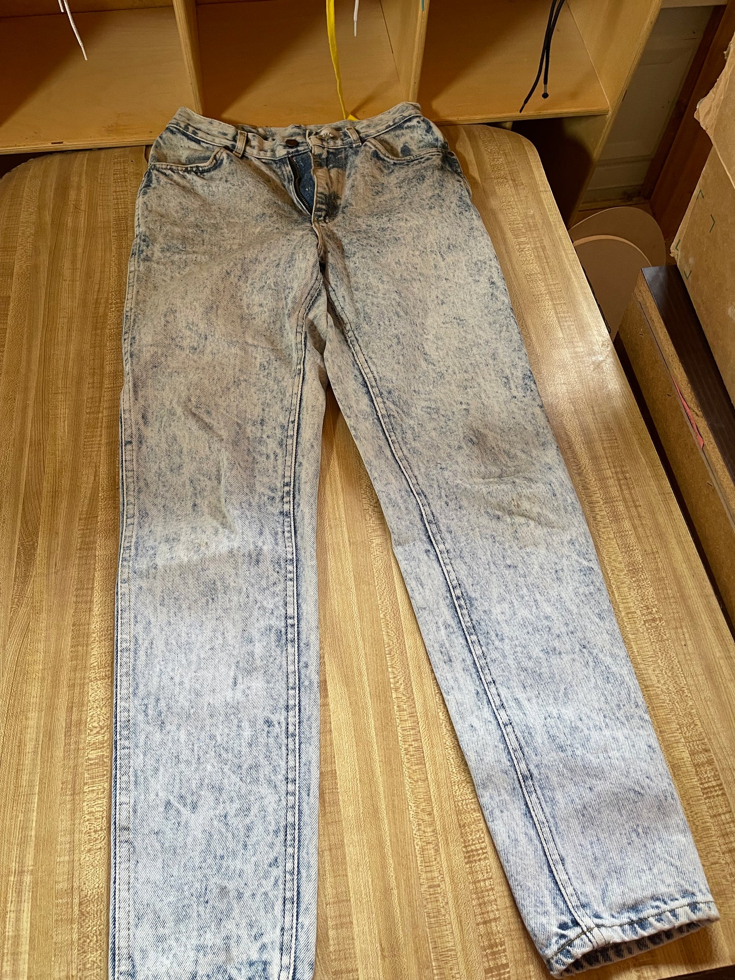 Vintage Lee Made in USA jeans size 11 acid wash