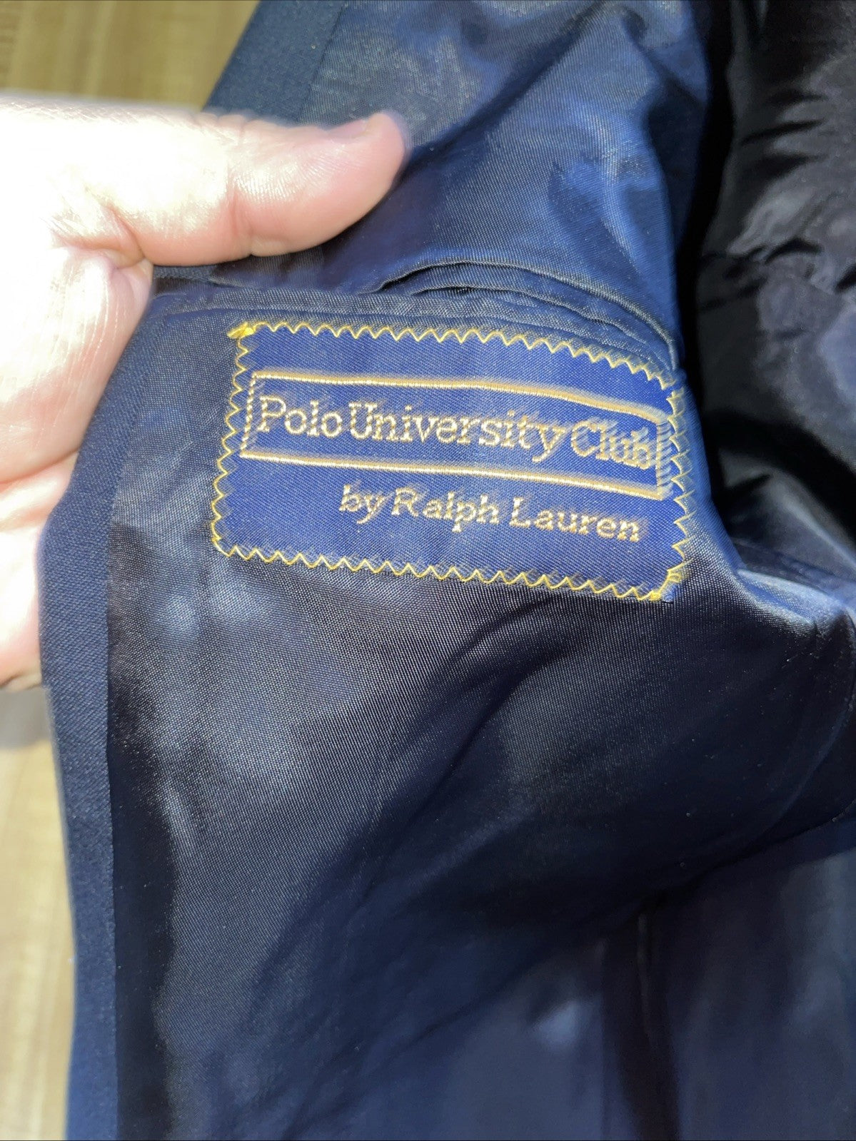 vintage polo university club blazer