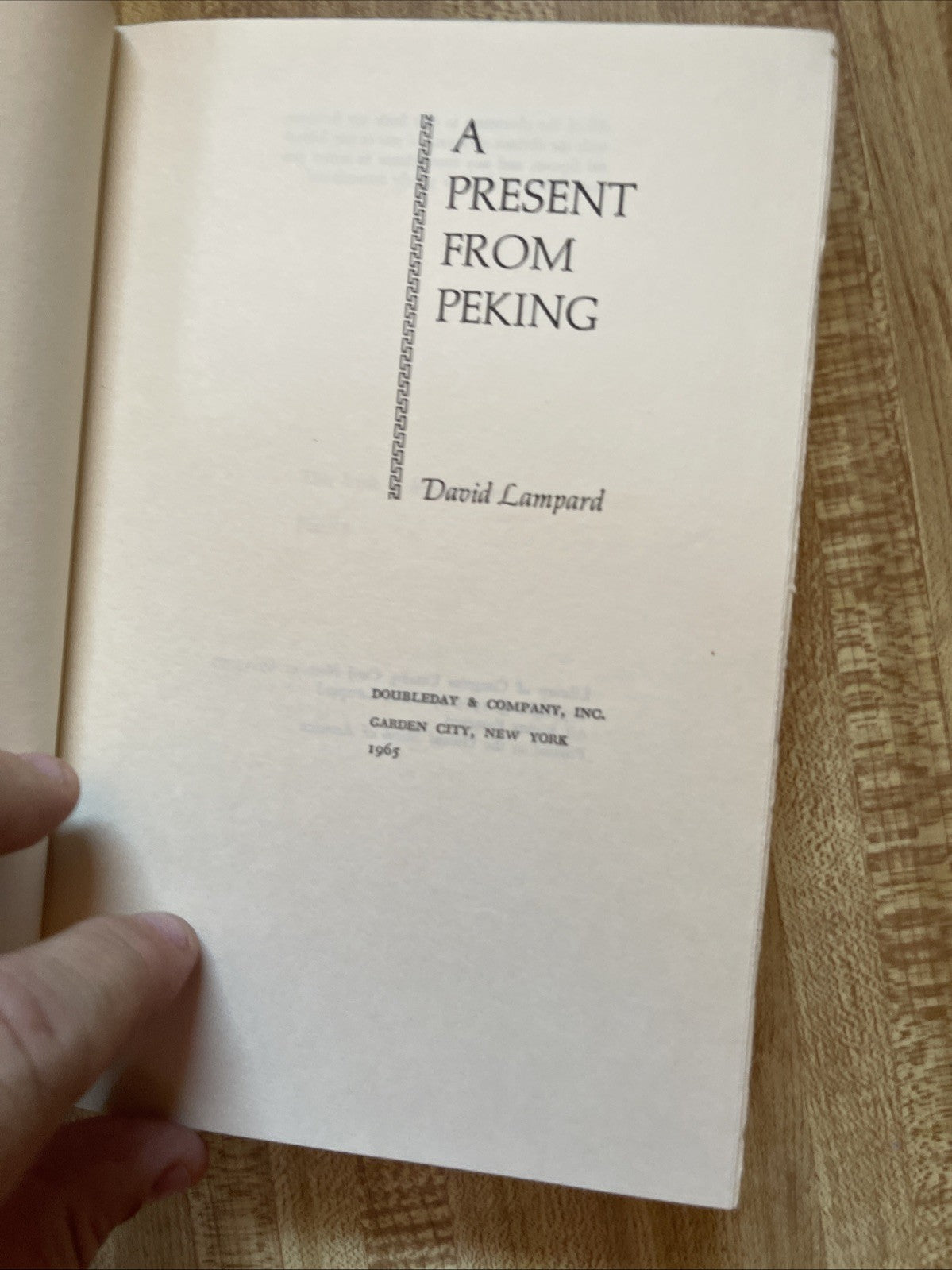 A Present From Peking Hardcover 
