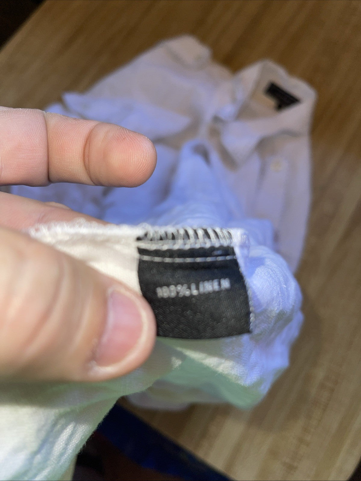 Crème De Silk Linen Shirt Large 