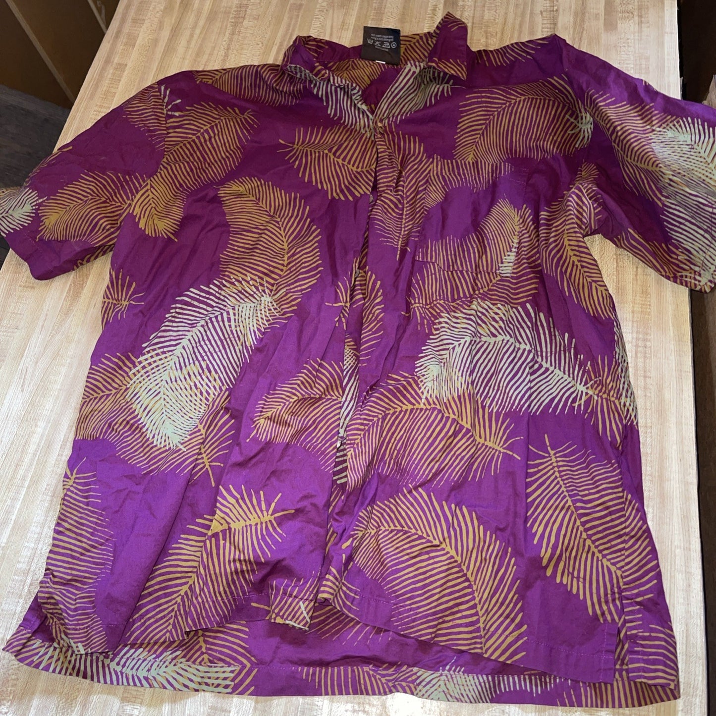 Caribelle Batik Hawaiian Shirt Large 
