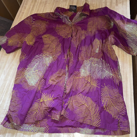 Caribelle Batik Hawaiian Shirt Large 