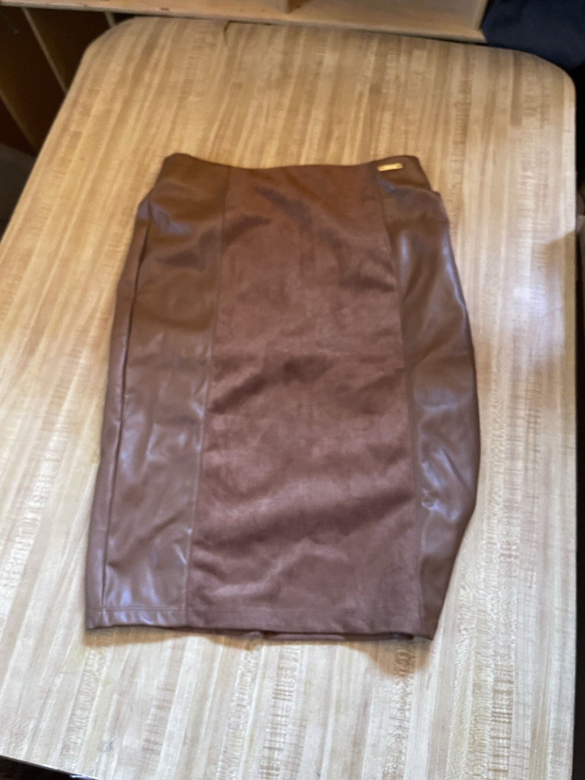 Marc New York Andrew Marc Leather Skirt XS NWT 