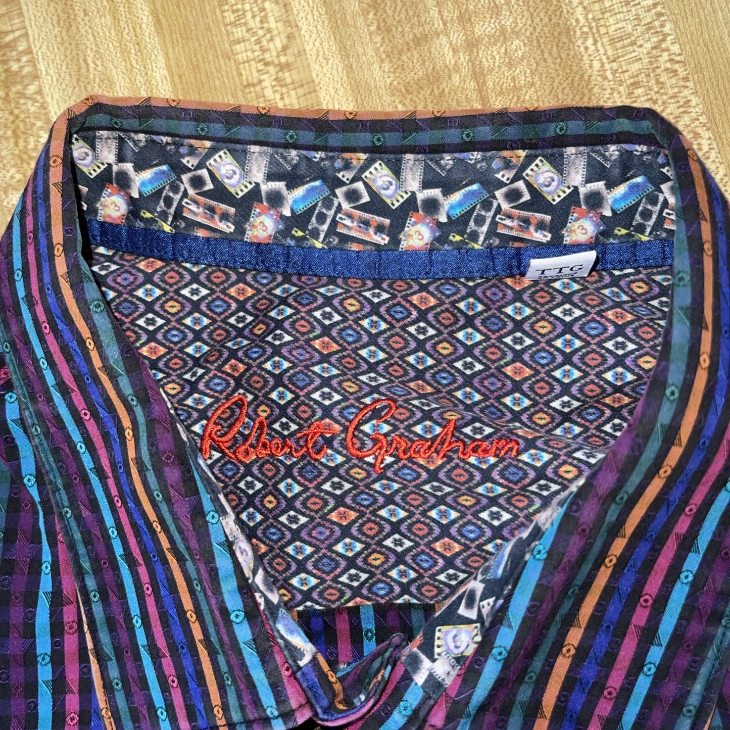 Robert Graham Long Sleeve Button Up 2XL 
