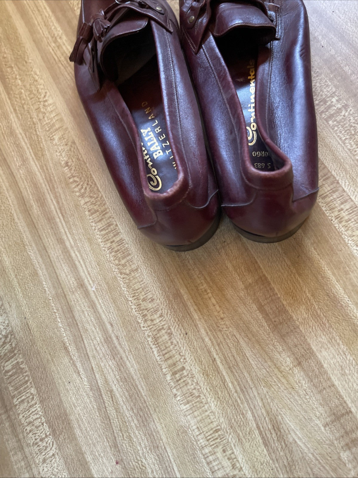 Bally Continentals Switzerland Dress Shoes 8 Deadstock 