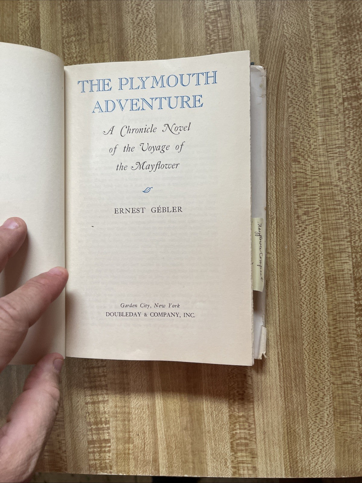 The Plymouth Adventure Hardcover 