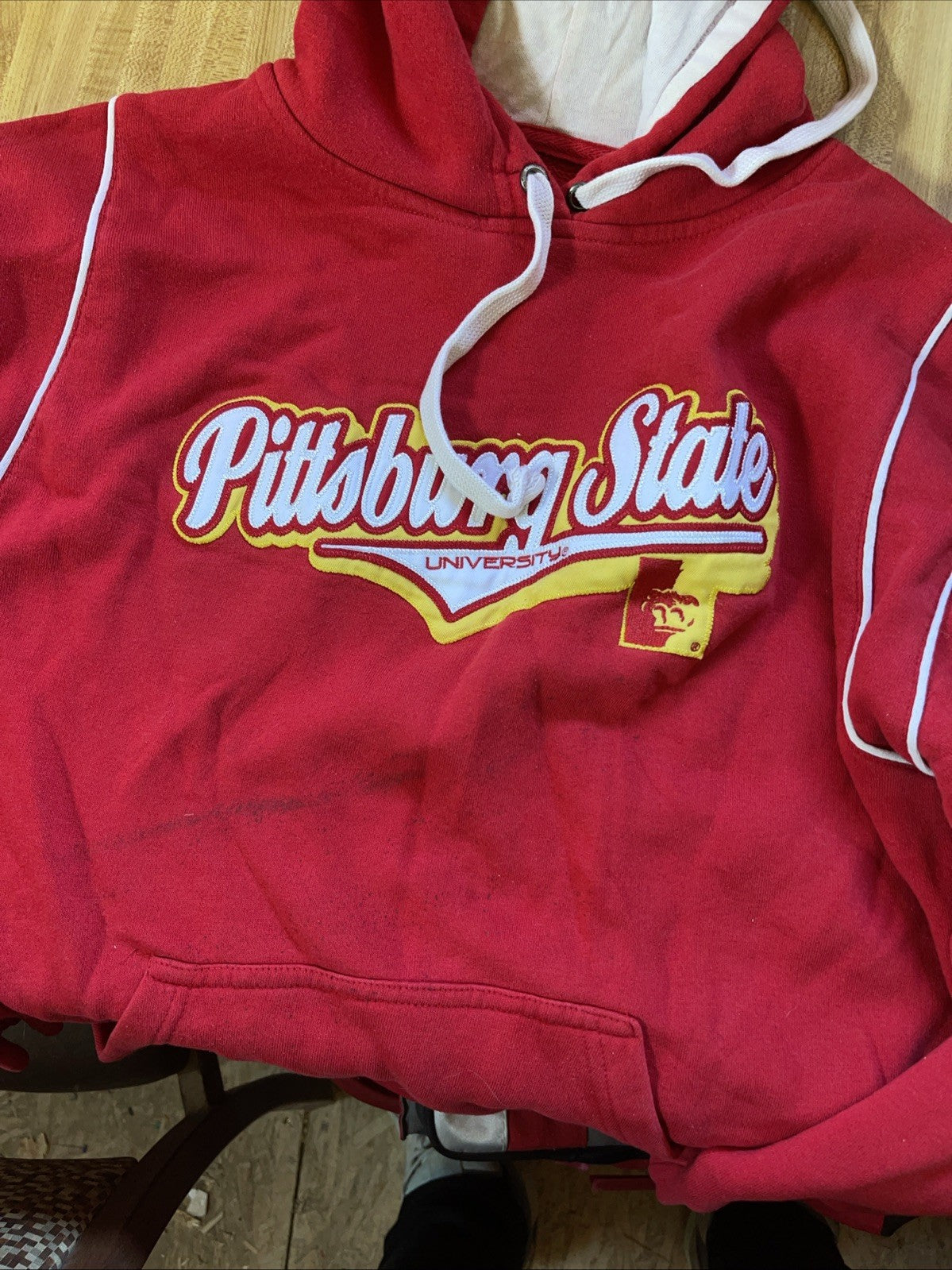 J America Pittsburgh State University Hoodie Large 