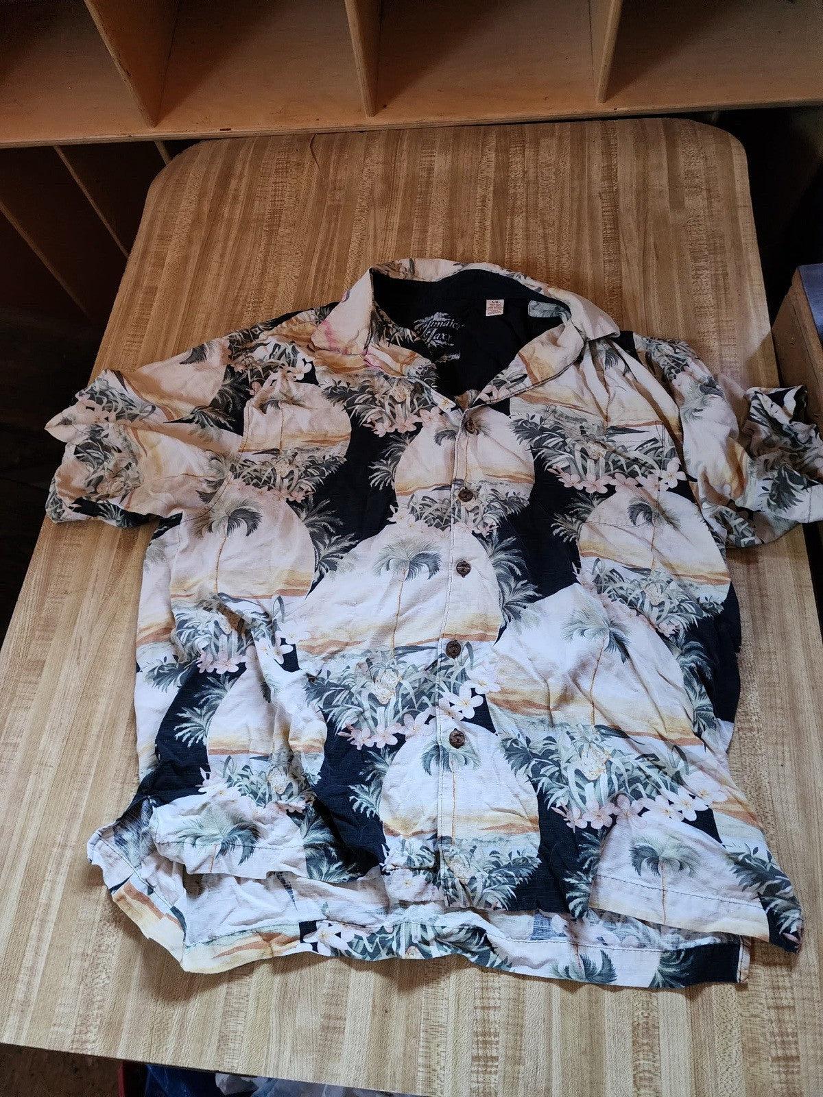 jamaica jaxx hawaiian shirt silk Large 