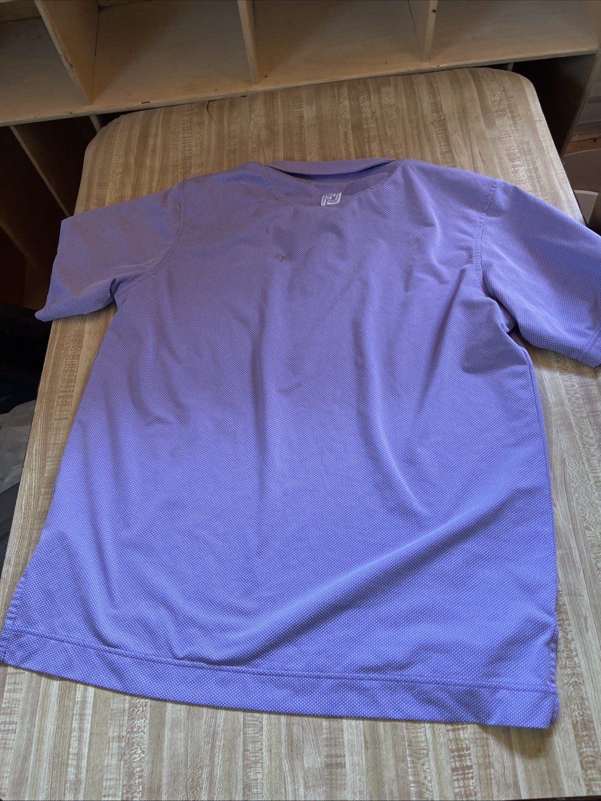 FJ Polo Singing Hills Embroidery Large Has Stains On Back