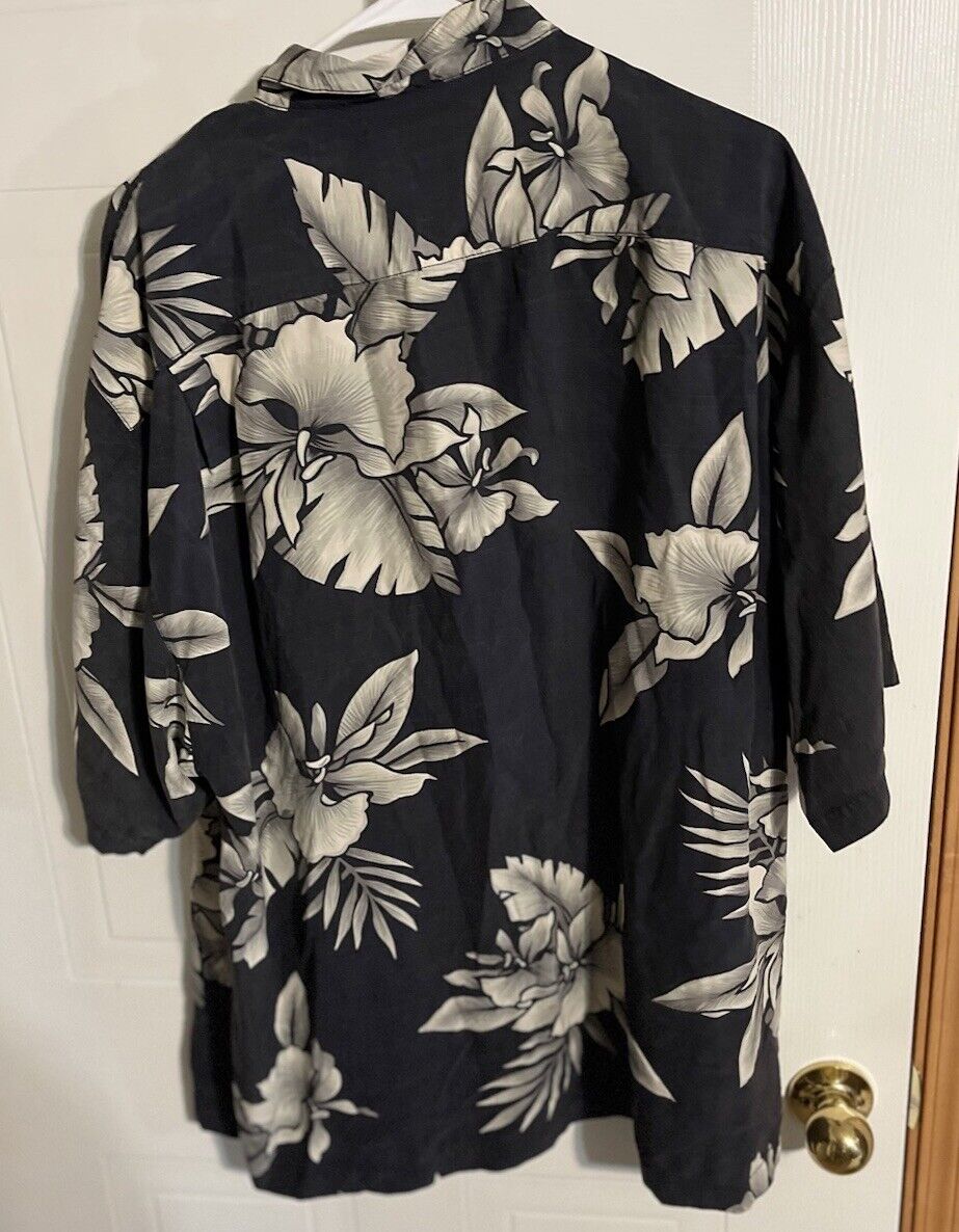 tommy bahama silk hawaiian shirt floral XL