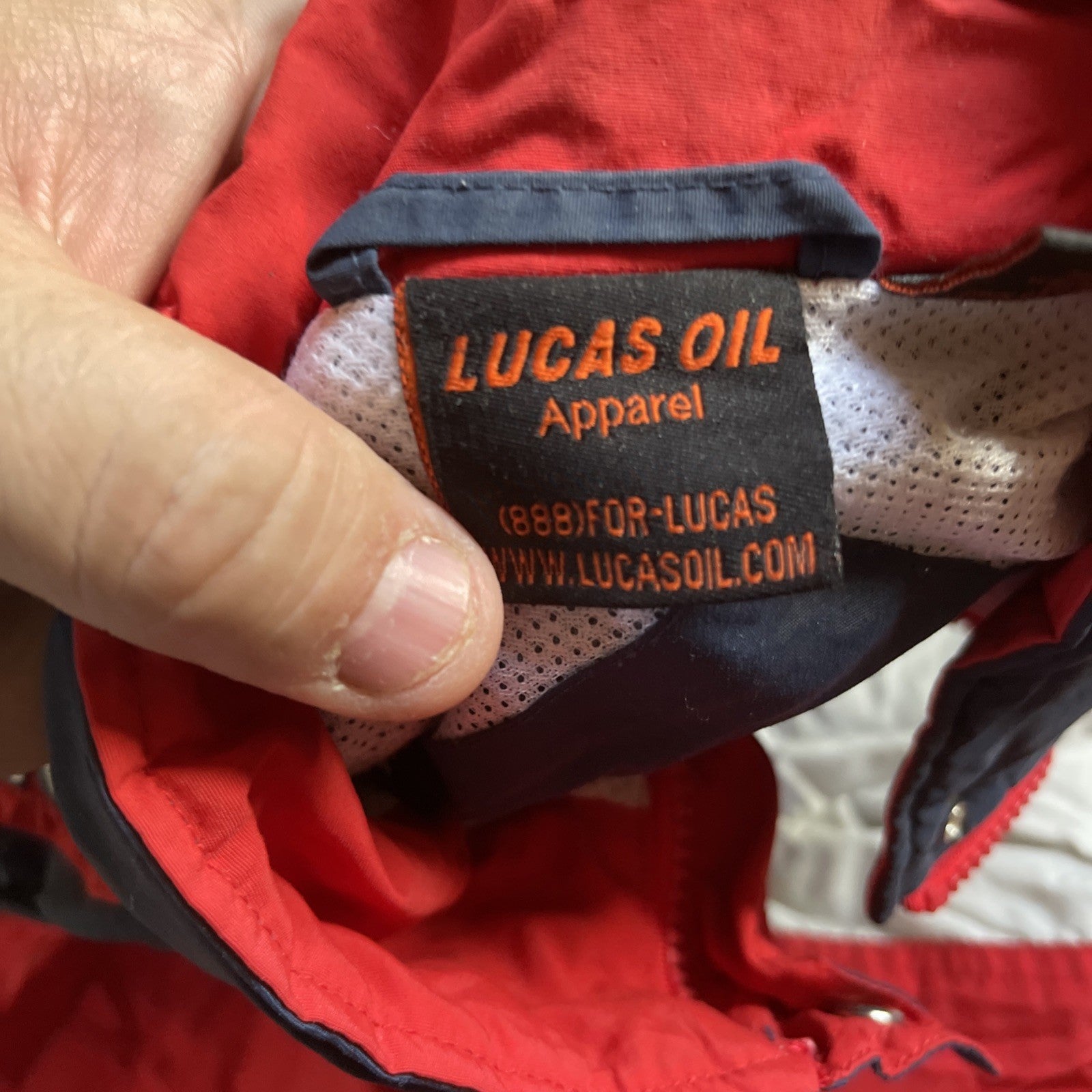 Vintage Lucas Oil Jacket Large 