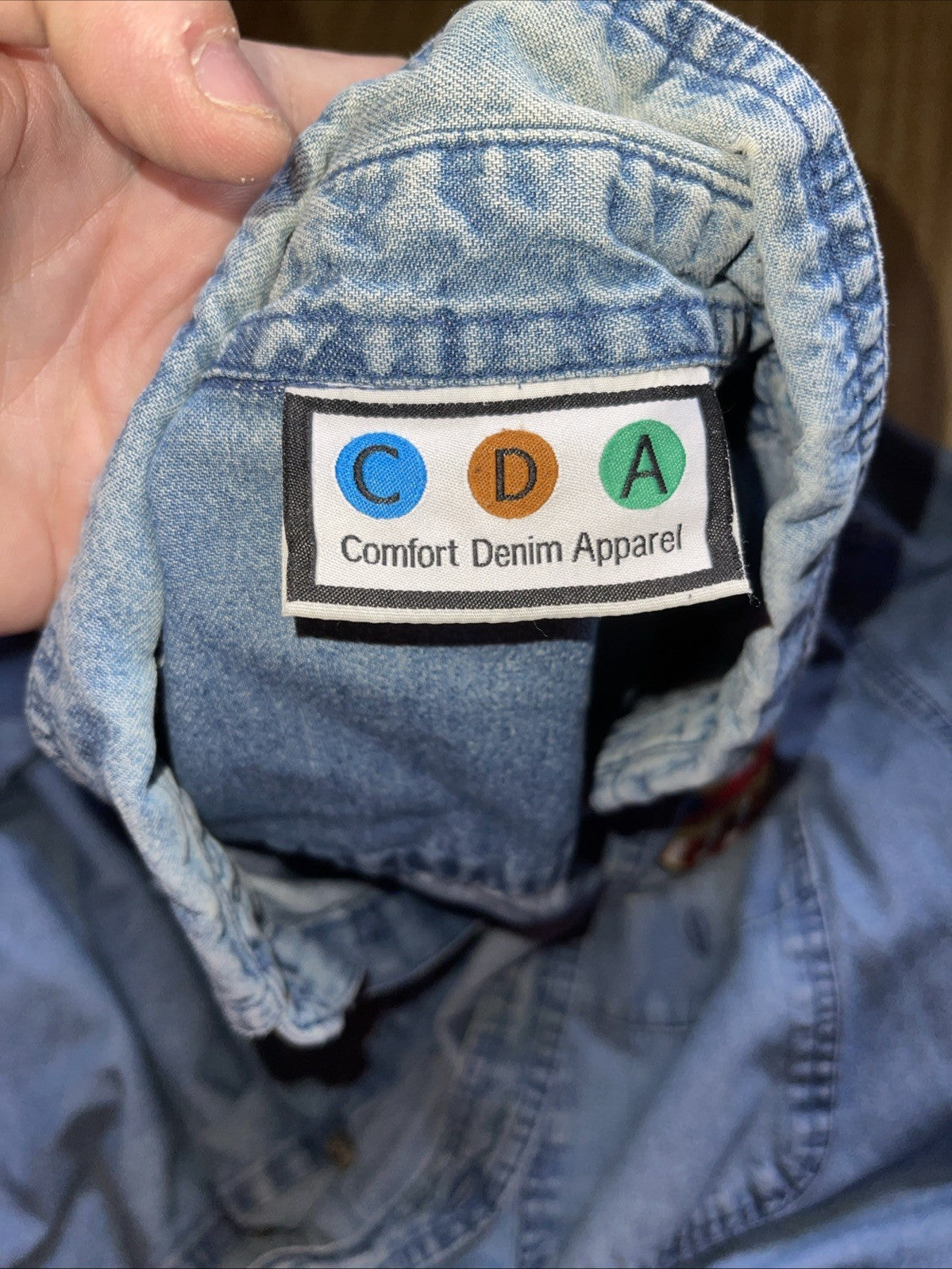 Vintage CDA Denim Button Up XL 