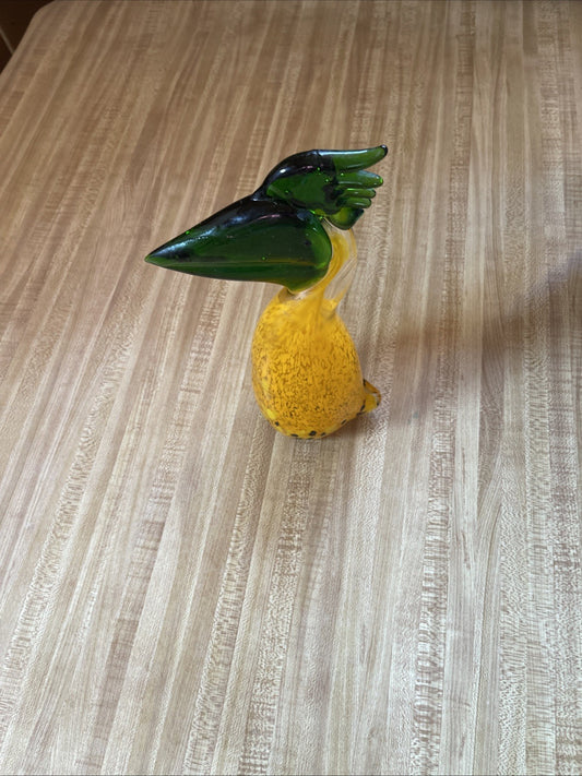Vintage Toucan Hand Blown Glass