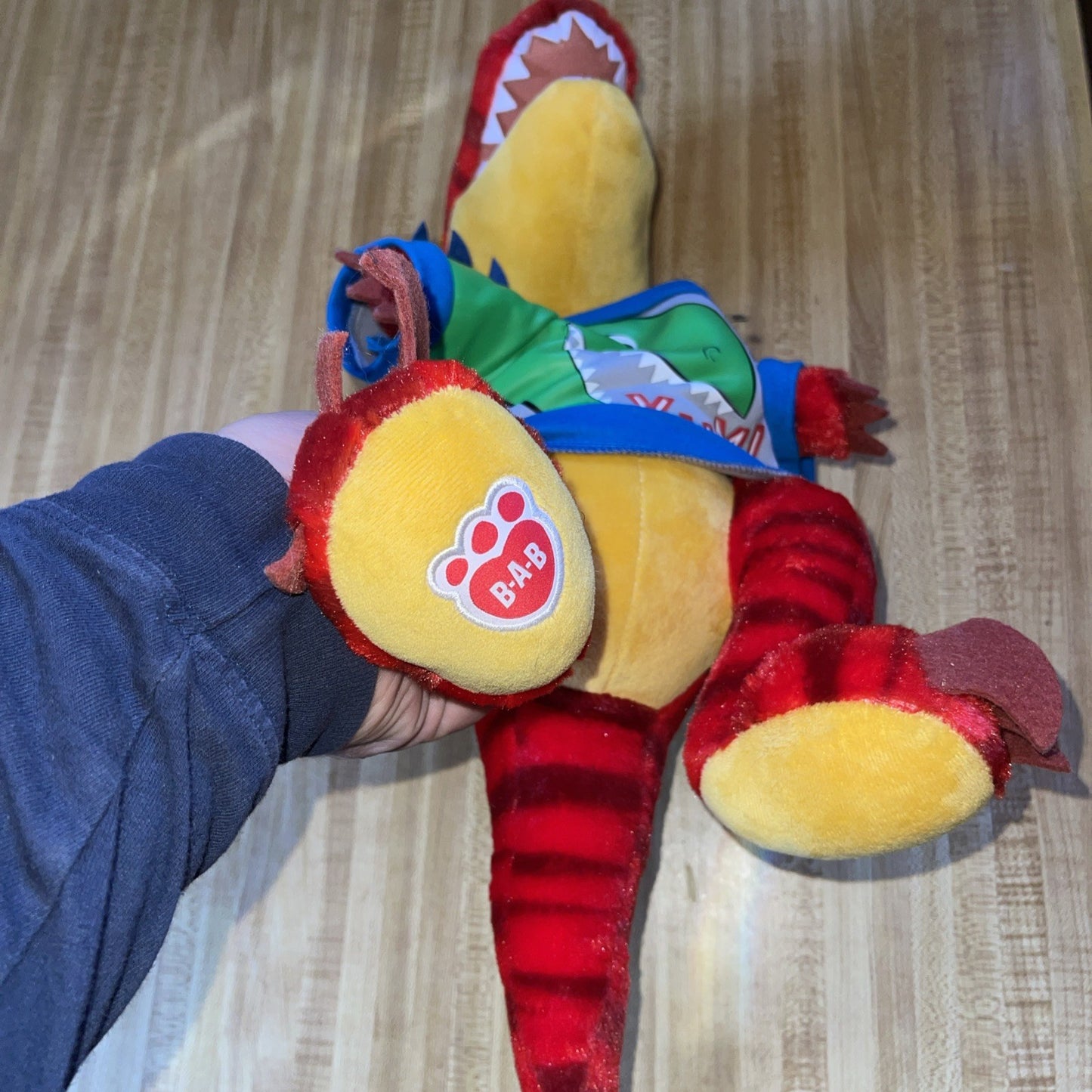 Build A Bear Red Raptor Plush
