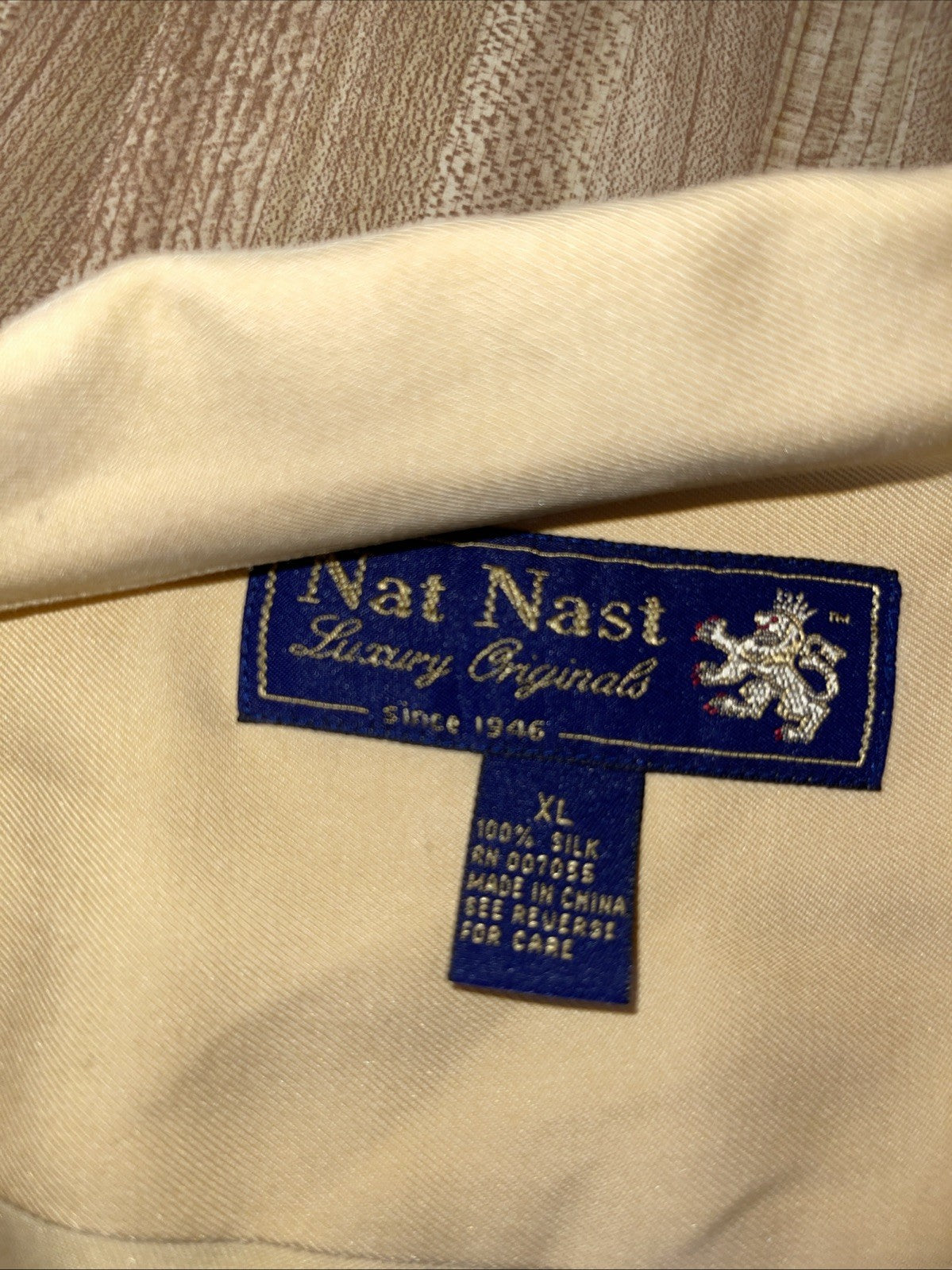 Nat Nast Limited Edition Silk Shirt XL Design #10