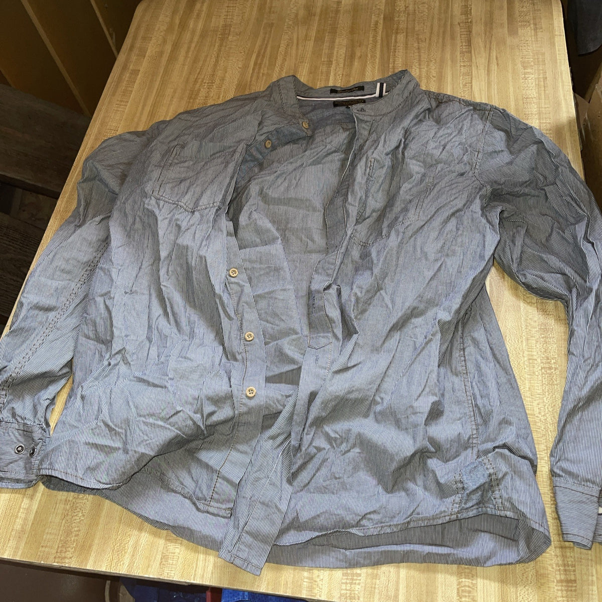 Los Angeles Third & Army Denim Co Button Up XL