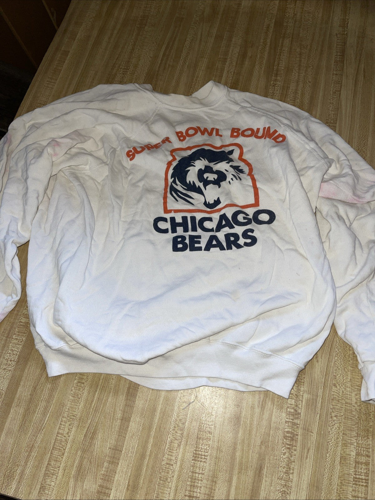 Vintage 1985 Chicago Bears Superbowl Roster Sweatshirt 