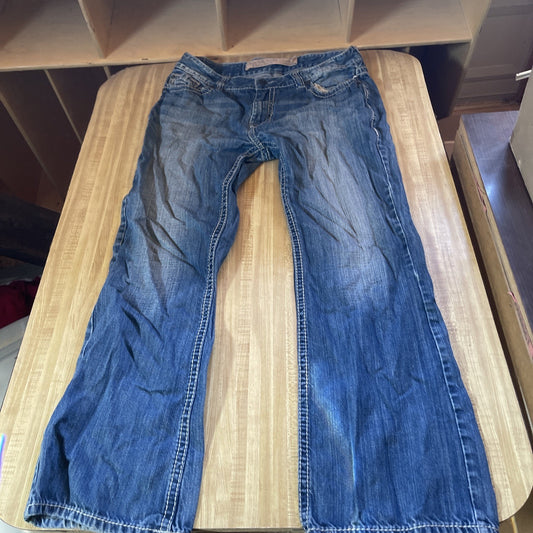 Rock And Roll Cowboy Double Barrel Relaxed Bootcut 36/30 But Tag Says 36/32