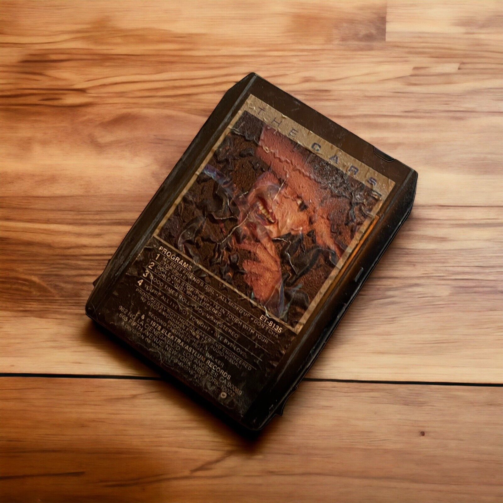 THE CARS 1978 ELEKTRA ASYLUM RECORDS SELF-TITLED 8 TRACK TAPE