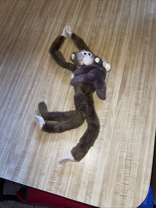 Vintage Hugging Monkey Plush